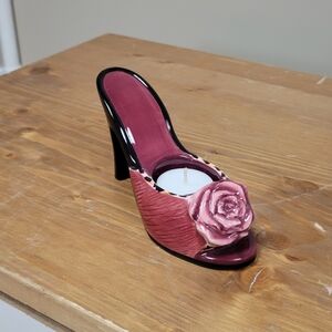 high heel candle holder